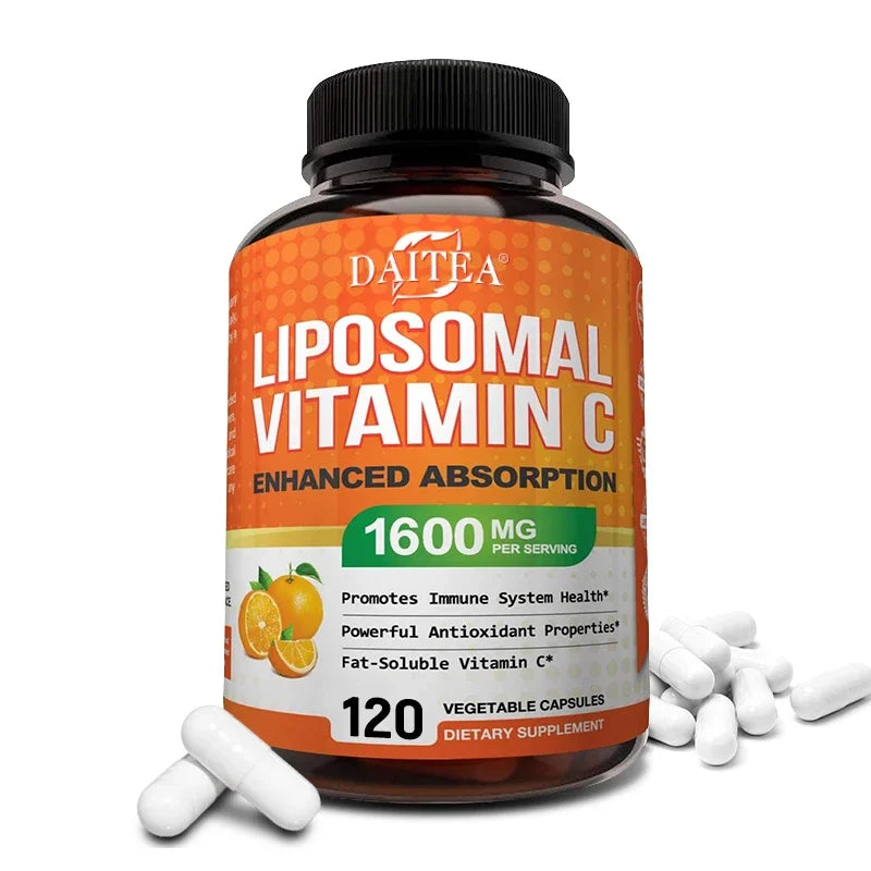 Liposomal Vitamin C - Supports Antioxidant and Nutrient Absorption, Provides VC Energy Supplement, and Promotes Immune Health