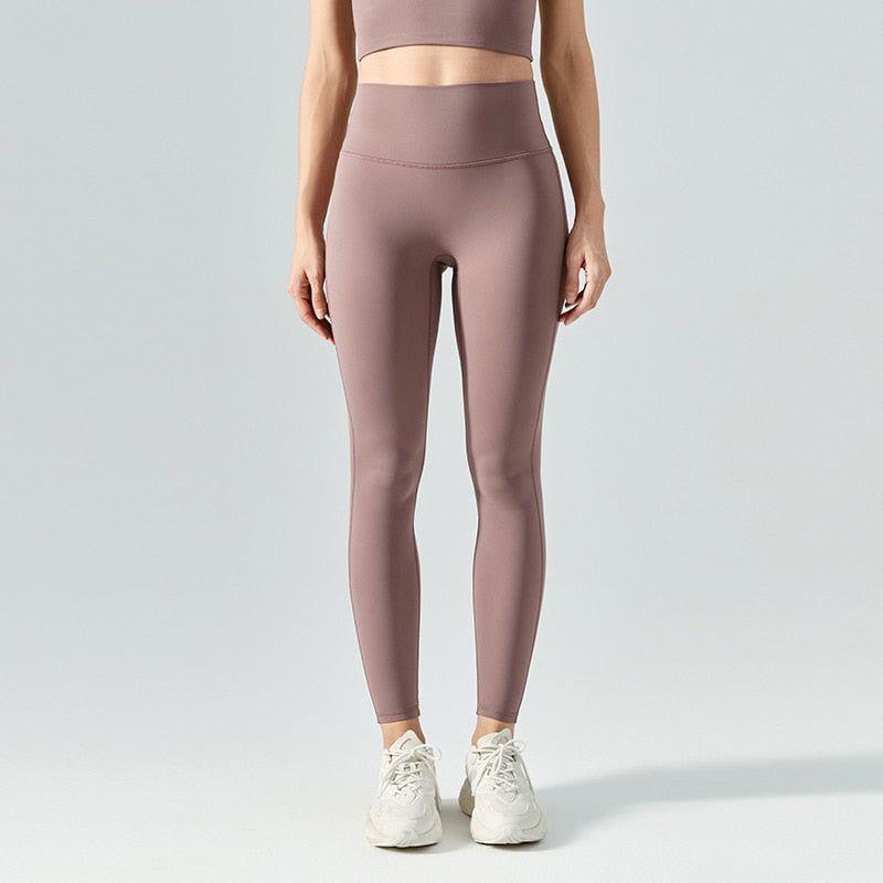 With Logo Seamless Gym Training Leggings Women 20 Colors Sports Leggings Stretch Nylon Lycra No Embarrassing Lines Yoga Pants