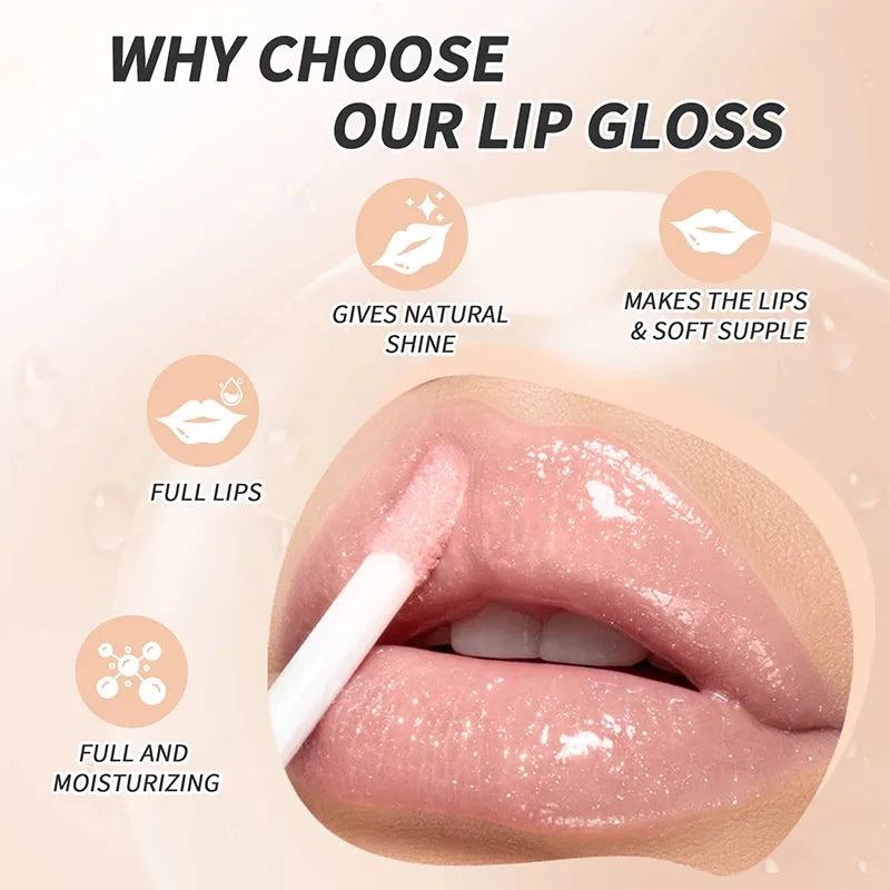 Hyaluronic Acid Lip Glaze Mirror Lipstick Moisturizing And Nourishing Long-lasting Non-fading White Velvet Lipstick