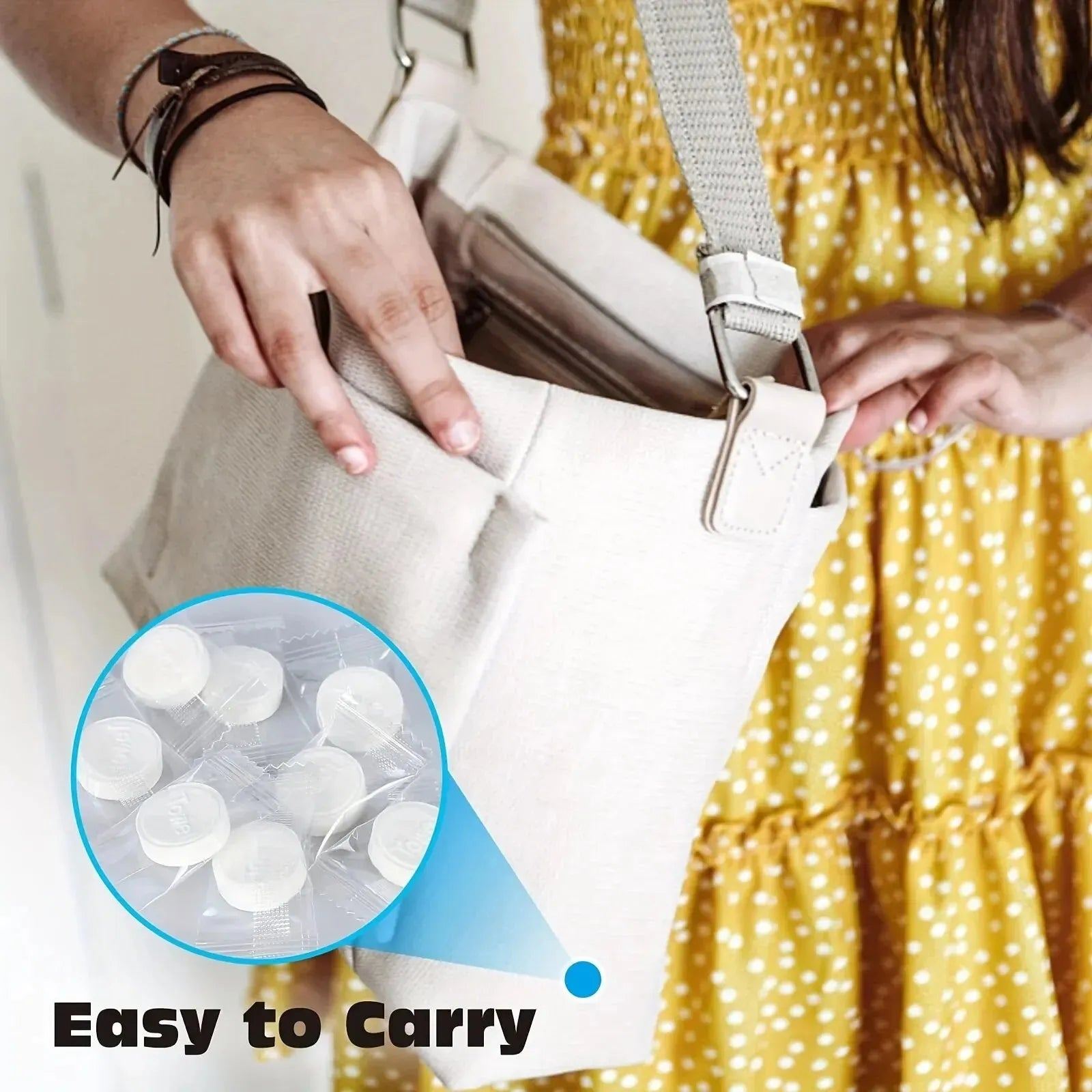 20 50pcs Portable Compressed Towel Disposable Face Cleaning Soft Compressed Hand Wipe Towel Non-Woven Makeup Wipes