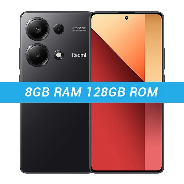 Global Version Xiaomi Redmi Note 13 Pro 4G Smartphone 200MP OIS Camera 120Hz AMOLED Display 5000mAh 67W Turbo Charging MIUI 14