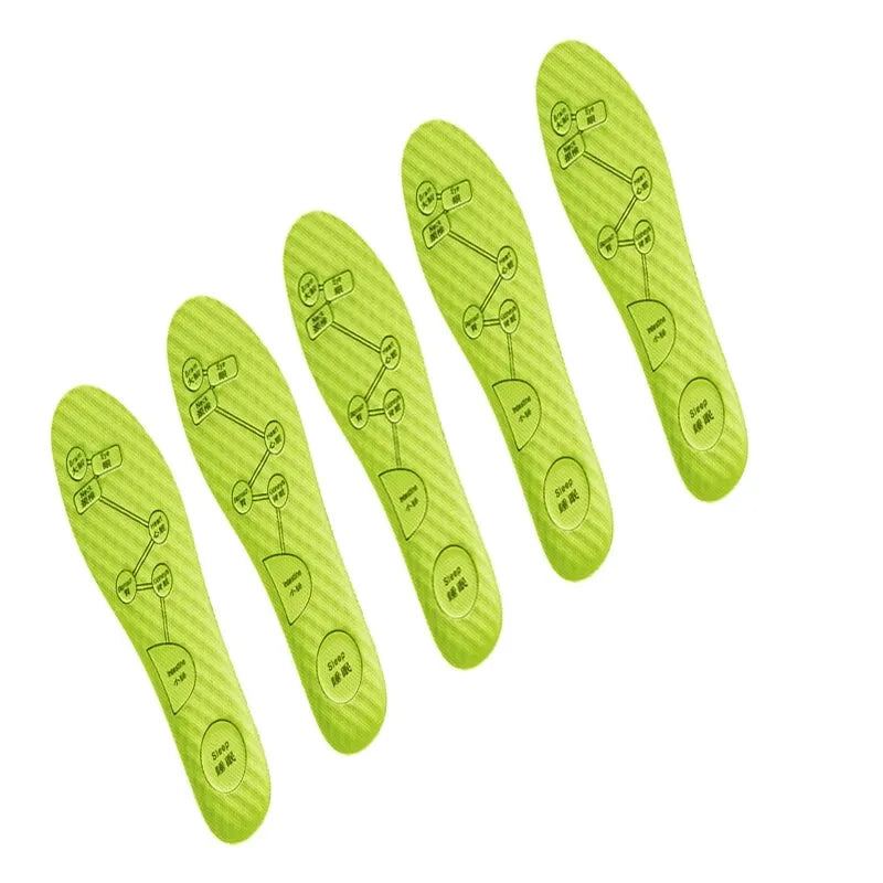 5 Pairs Insoles with Soft Breathable Sports Inserted into Sweat Absorbent Insoles