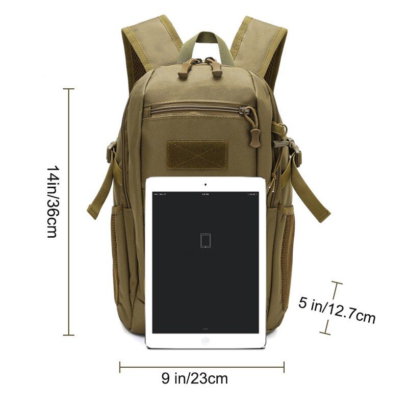 15L Waterproof Travel Outdoor MOLLE Military Tactical Backpack Sport Camping Rucksack Trekking Fishing Hunting Bags Backpack