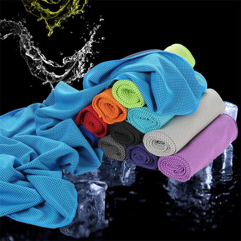 Microfiber Towel Quick-Dry Summer Thin Travel Breathable Beach Towel Outdoor Sports Running Gym Yoga Camping Cooling Scarf