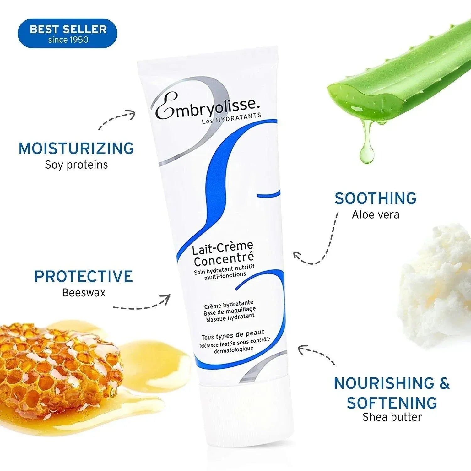 Embryolisse Pre Makeup Lotion Moisturizing Priming Foundation Make-up Cream Isolation Repairing Invisible Pores Oil Control