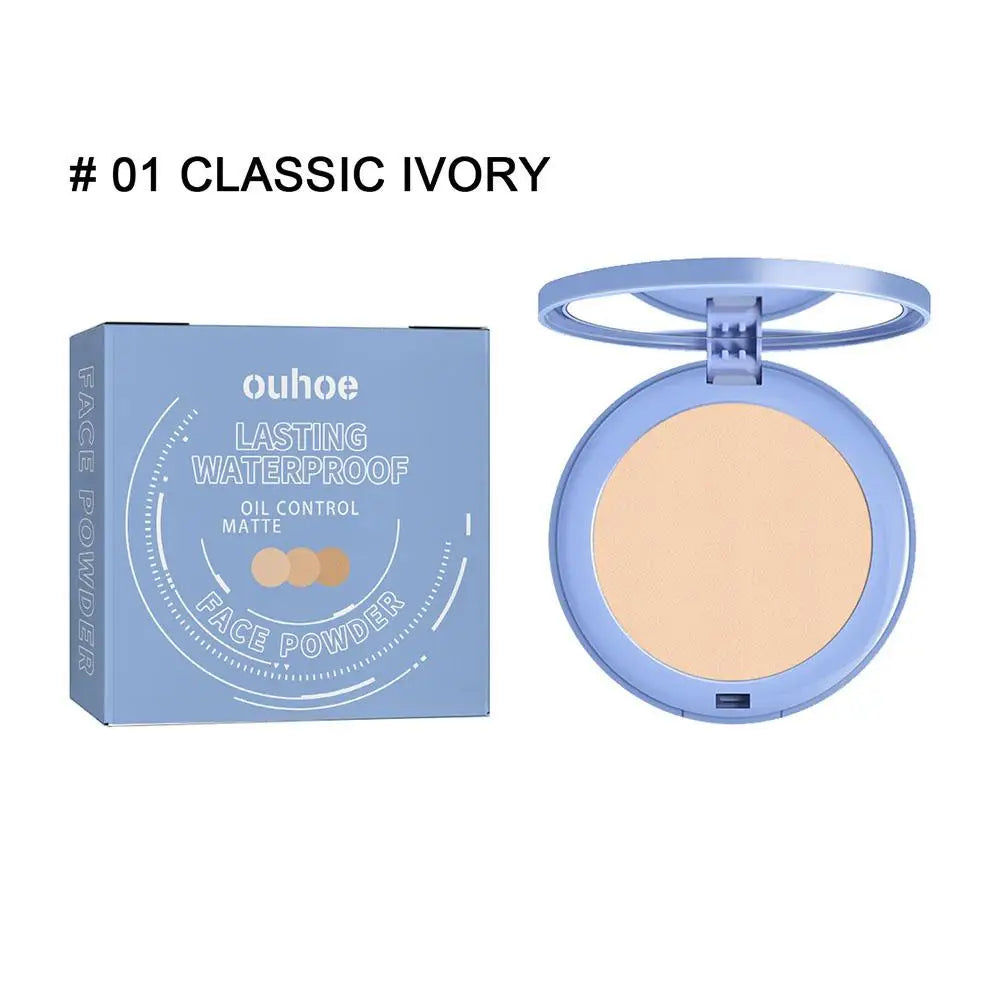 Silk Soft Misty Powder Cake Oil Control Long-lasting Waterproof Concealer Brighten Natural Smooth Texture Face Makeup Cosmetic