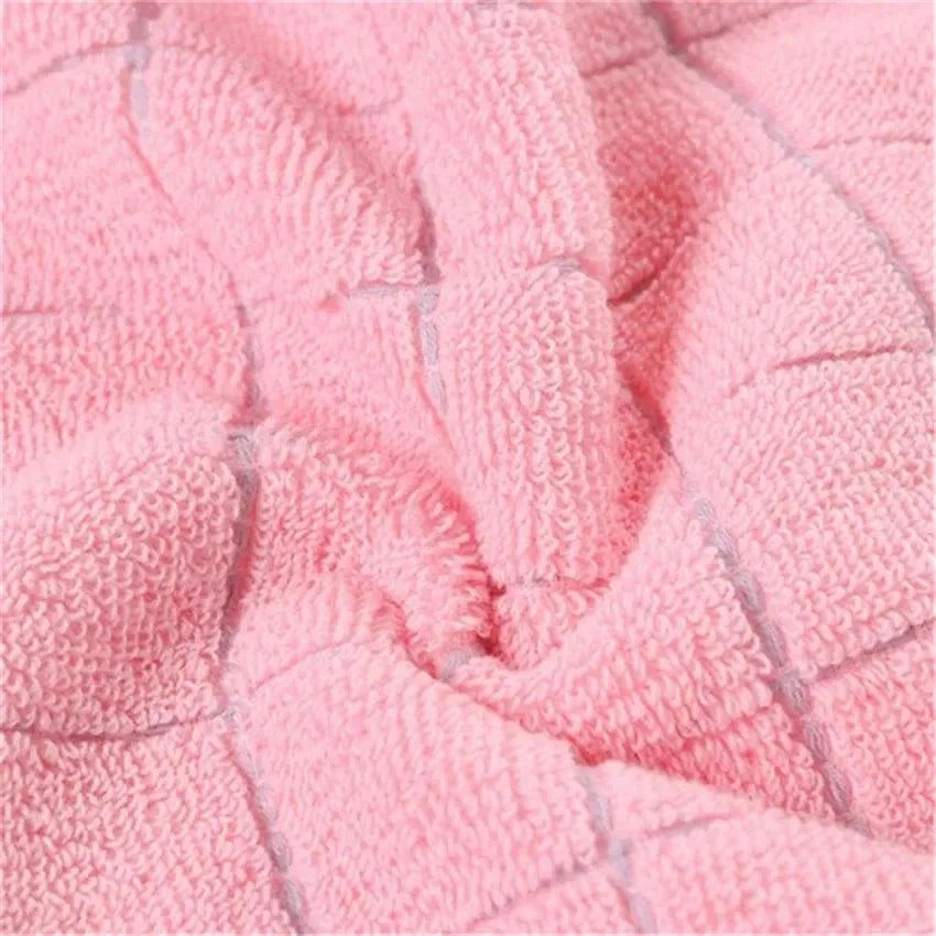 3pcs Plaid Cotton Face Towels Set Soft Thick Absorbent Hair Hand Towel Home Hotel Bathroom Spa Towel for Adults Kids