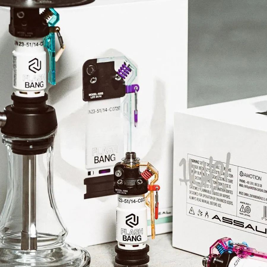 Hookah stainless steel hookah single tube Amotion Flash Bang