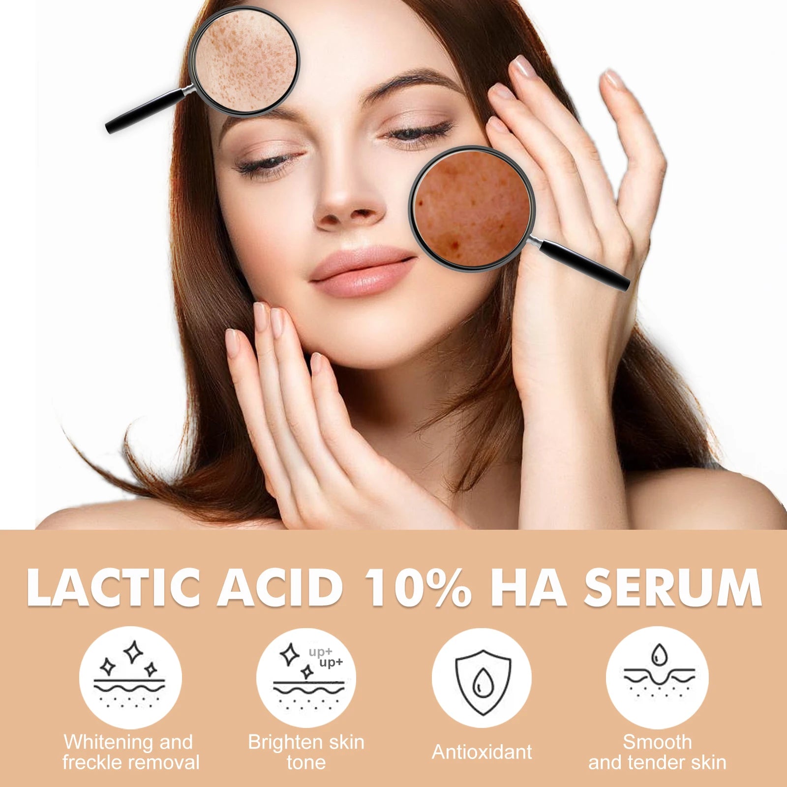 Lactic Acid Large Pores Removal Serum Fast Pore Shrinking Minimizing Essence Moisturizing Firming Smooth Repair Korean Skin Care