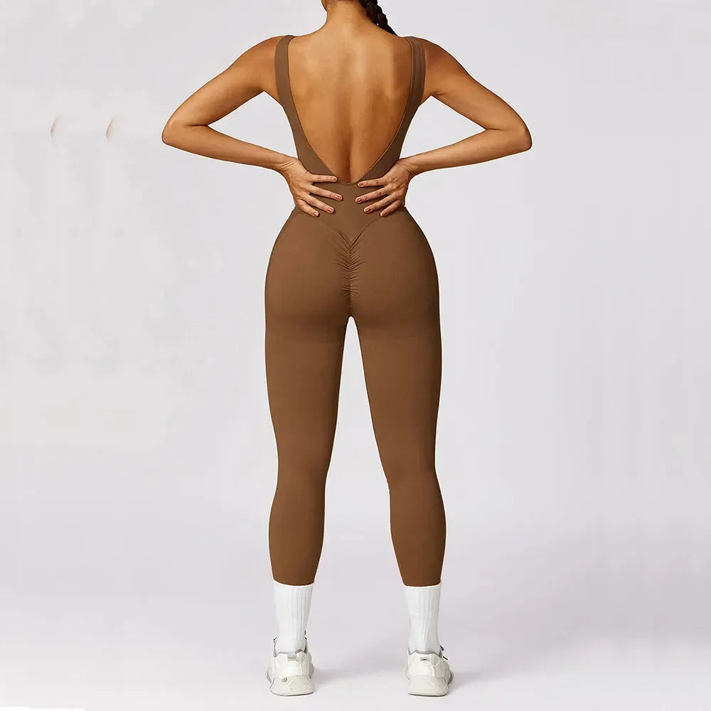 Yoga Set Seamless Jumpsuits One Piece Women's Tracksuit Fitness Workout Rompers Sportswear Gym Set Workout Clothes For Women