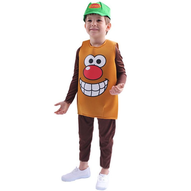 Children's Fruit Vegetables Clothing Modelling All Saints Garment Cosplay Take Tomato Lemon Grape Banana Strawberry Costume