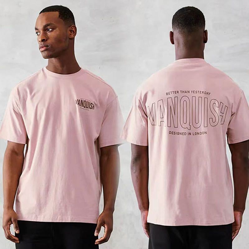T-Shirts Gym fitness Oversized Cotton Men T Shirt High Quality Bodybuilding Men Clothes - Jointcorp