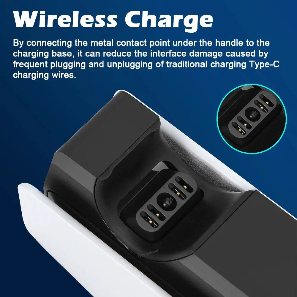 NEW Fast Dual Charging Station For PS5 DualSense Wireless Game Controller Handle Charging Dock Stand for PlayStation5 Gamepad