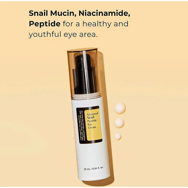 Facial Korean Snail Eye Cream Reduces Dark Circles and Fine Lines Moisturising Anti-Ageing Exfoliating Essence Skin Care