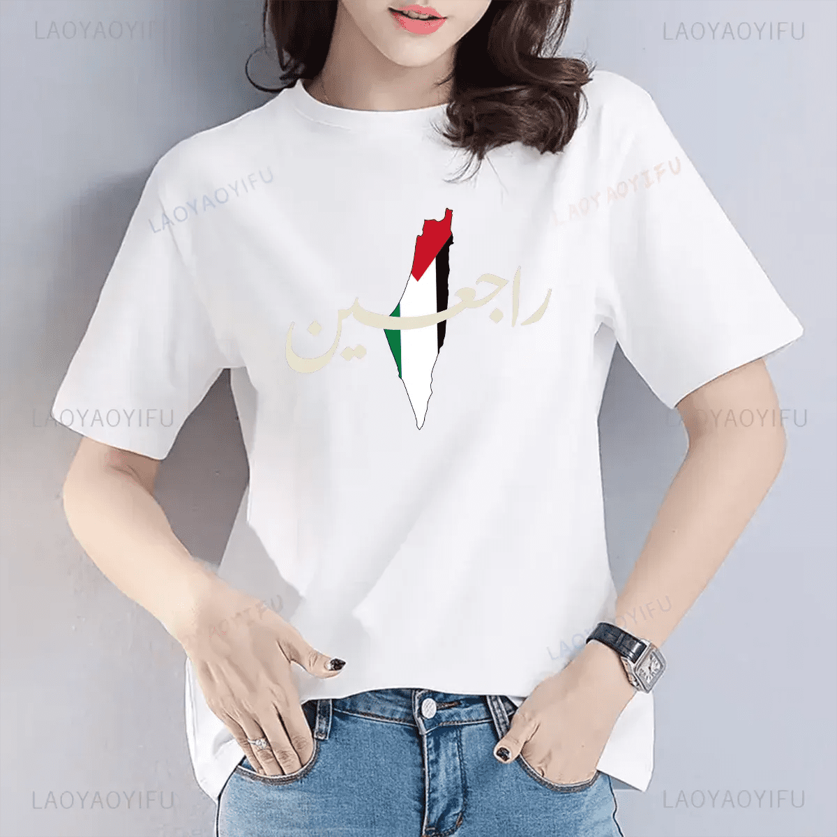Unisex Palestine Flag Printed T-shirt Tops Women Tshirt Men T Shirts Song Name Graphic T Shirts Short-sleev O-neck Cotton Tee