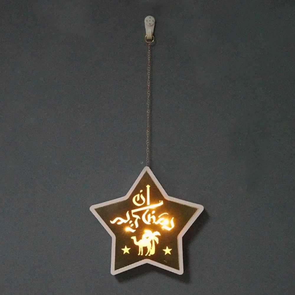 2023 Gold Ramadan Moon Led Lamp Decoration for Home Metal Ramadan Kareem Light Decoration Eid Mubarak Muslim Eid Al Adha Gifts