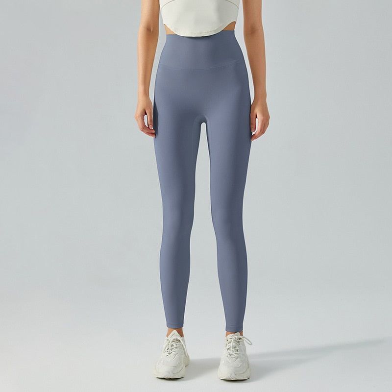 With Logo Seamless Gym Training Leggings Women 20 Colors Sports Leggings Stretch Nylon Lycra No Embarrassing Lines Yoga Pants - Jointcorp