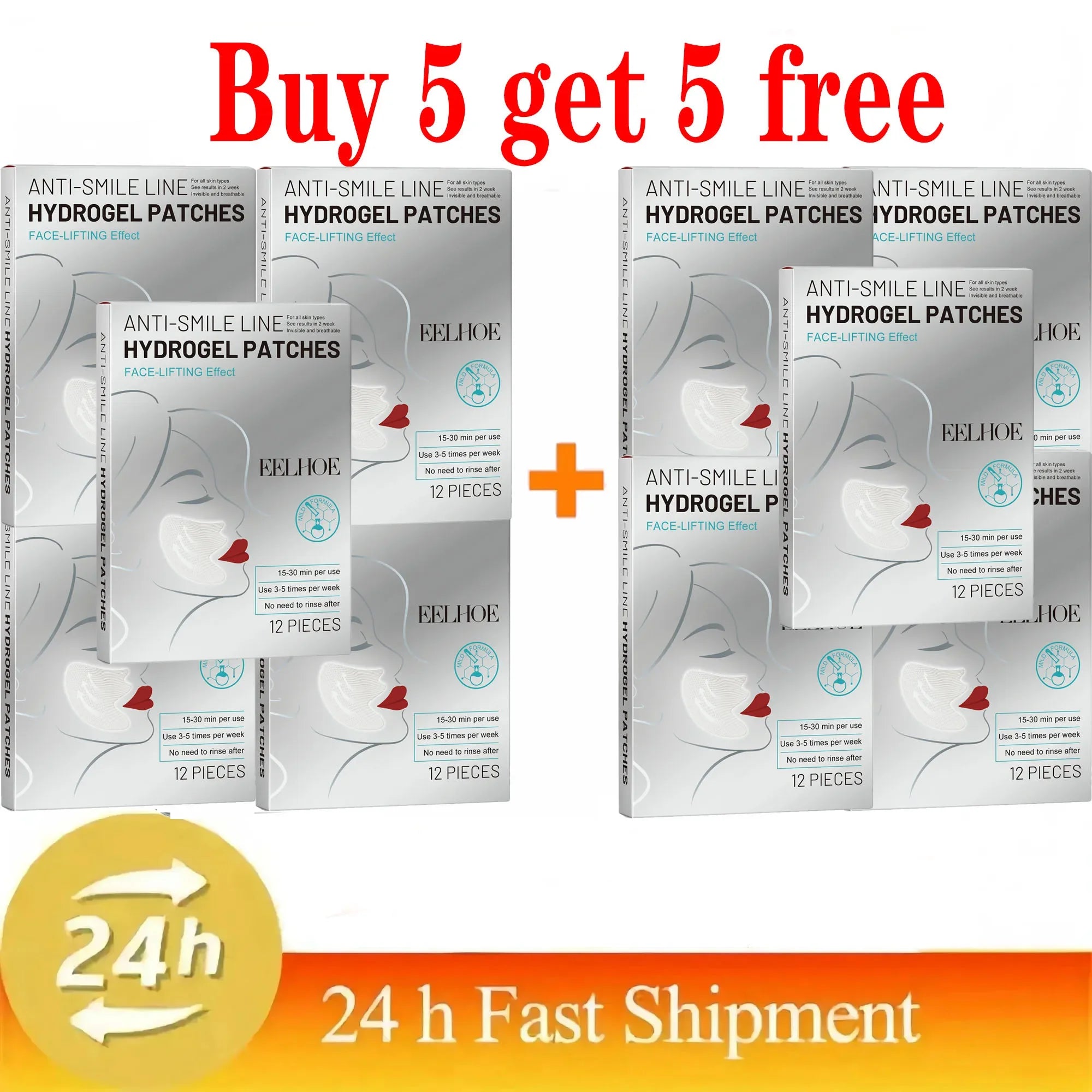 Firming Fine Lines Hydrocrystalline Patch Anti-Aging Lifting Sagging Facial Skin Deep Nourishment Masks Korea Face Care Products