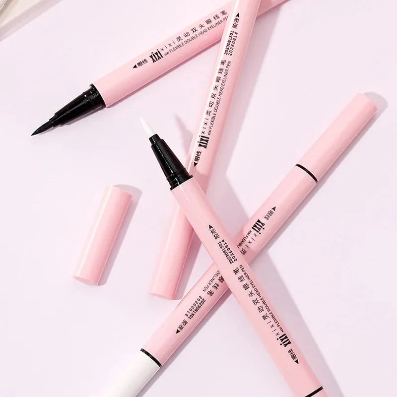 Double-ended Self-adhesive Eyelash Eyeliner Long-lasting Anti-sweat And Not Easy To Smudge Eyeliner Pencil Sticky Firm