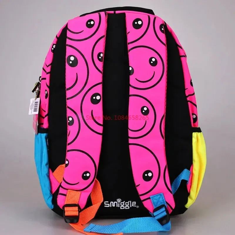 Genuine Australian Smiggle Smiling Face schoolbag Large Capacity Ultra Light Weight Backpack For Students Student Gifts