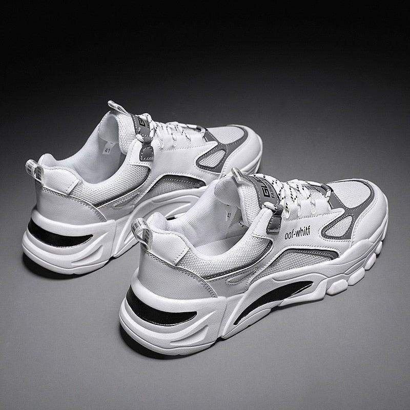 Casual Shoes Sneakers Lightweight for Men Breathable Male Footwear Lace Up Walking Shoe Sport - Jointcorp