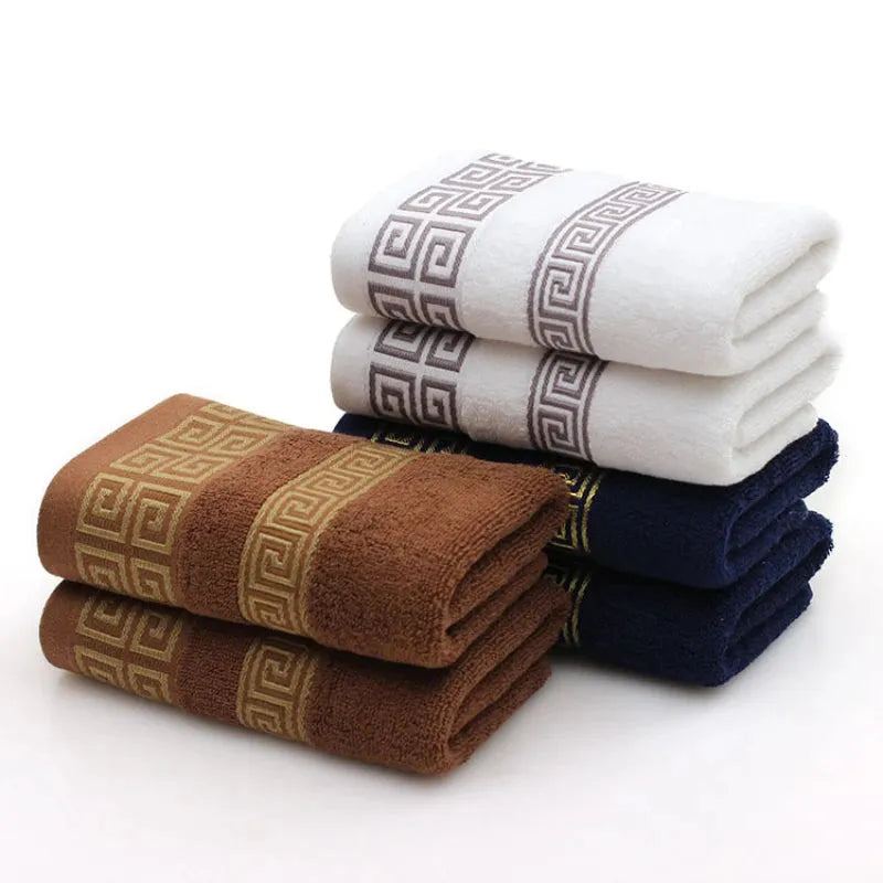75x35cm 100% Cotton High Quality Face Bath Towels White Blue Bathroom Soft Feel Highly Absorbent Shower Hotel Towel Multi-color