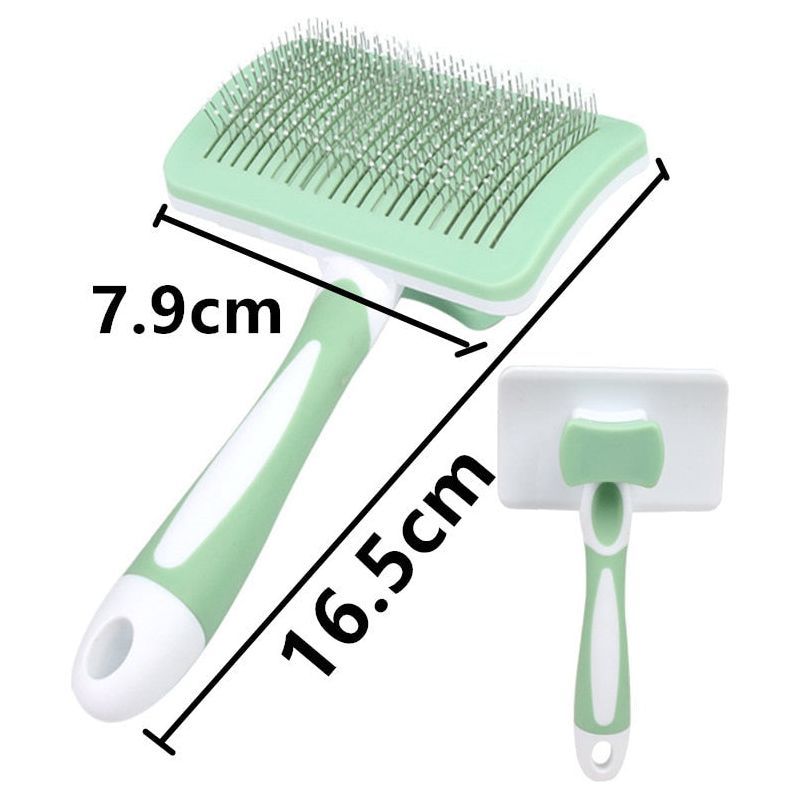 Cat Comb One-click Cat Brush Automatic Pet Hair Remover Pet Grooming Open Knot Comb for Cats Grooming Handle Brush Pet Supplies