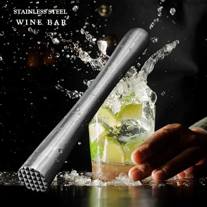 Cocktail Shaker Stick Muddler Drink Pusher Home Brewing & Wine Making Barware Steel Wine Mixing Stick Muddler Drink Stirrers