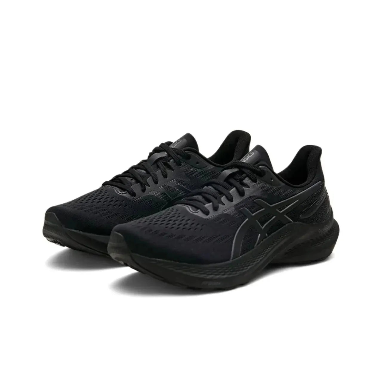 Asics GT-2000 12 Mesh Shock Absorber Breathable Low Top Training Running Shoes Unisex Black Sneakers