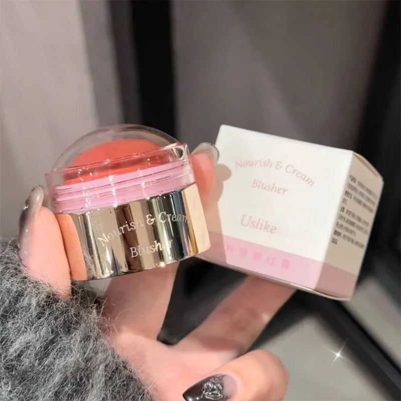 6 Colors Blush Peach Cream Makeup Cheek Contour Blush Cosmetics Blusus Cream Korean Makeup Natural Matte Rouge Tint Blush Female