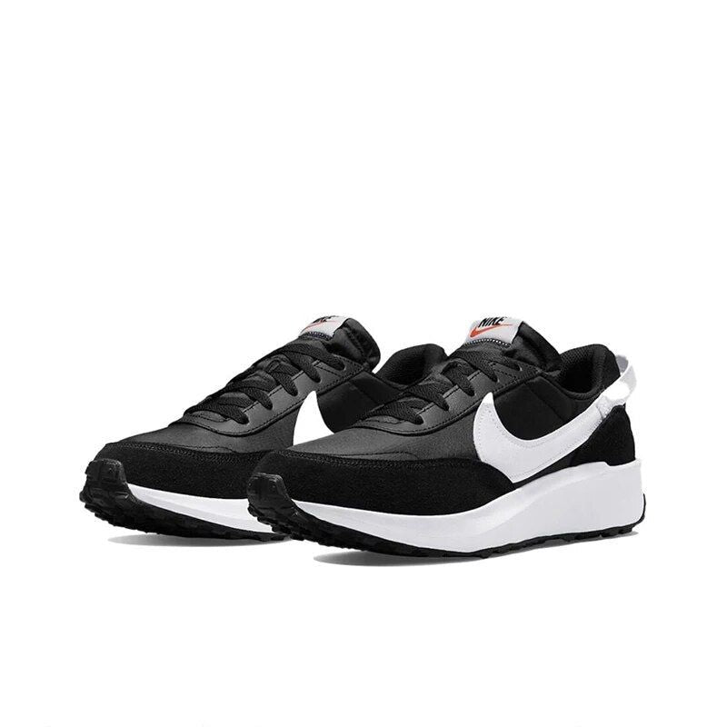 Original New Arrival Nike Waffle debu Men's Running Shoes Wear Resistant Shock Breathable Black and White Sneakers DF9522-001