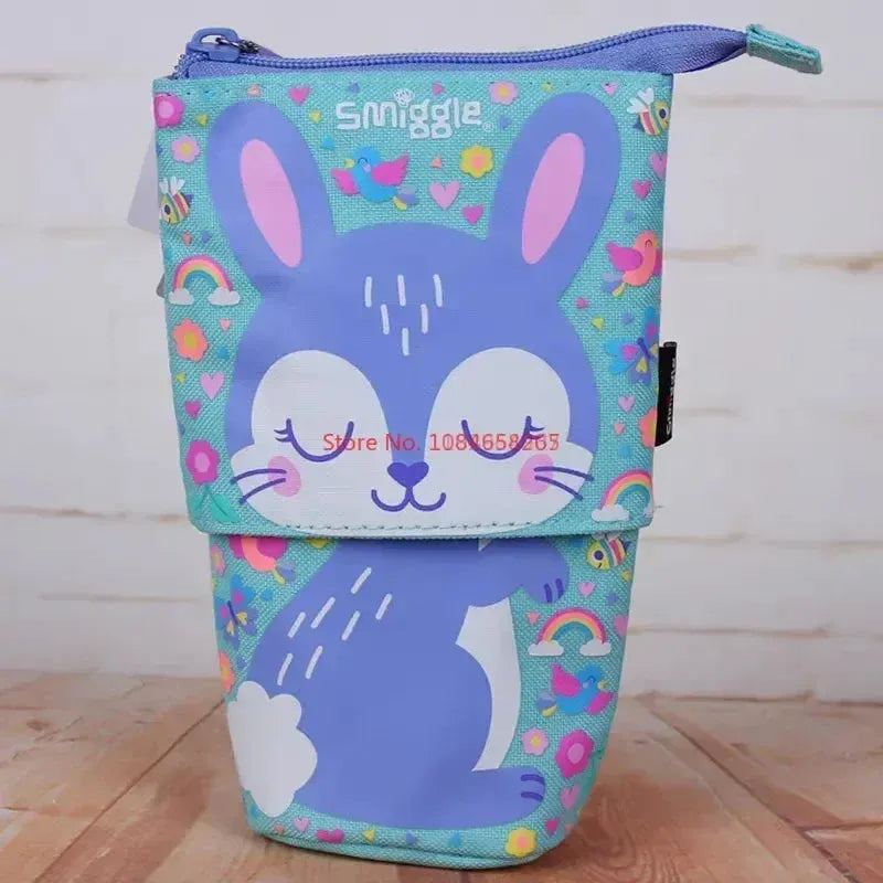 Genuine Australian Smiggle Backpack With Purple Rabbit Shaped Children'S Stationery, Student Pencil Case, Backpack, Student Gif