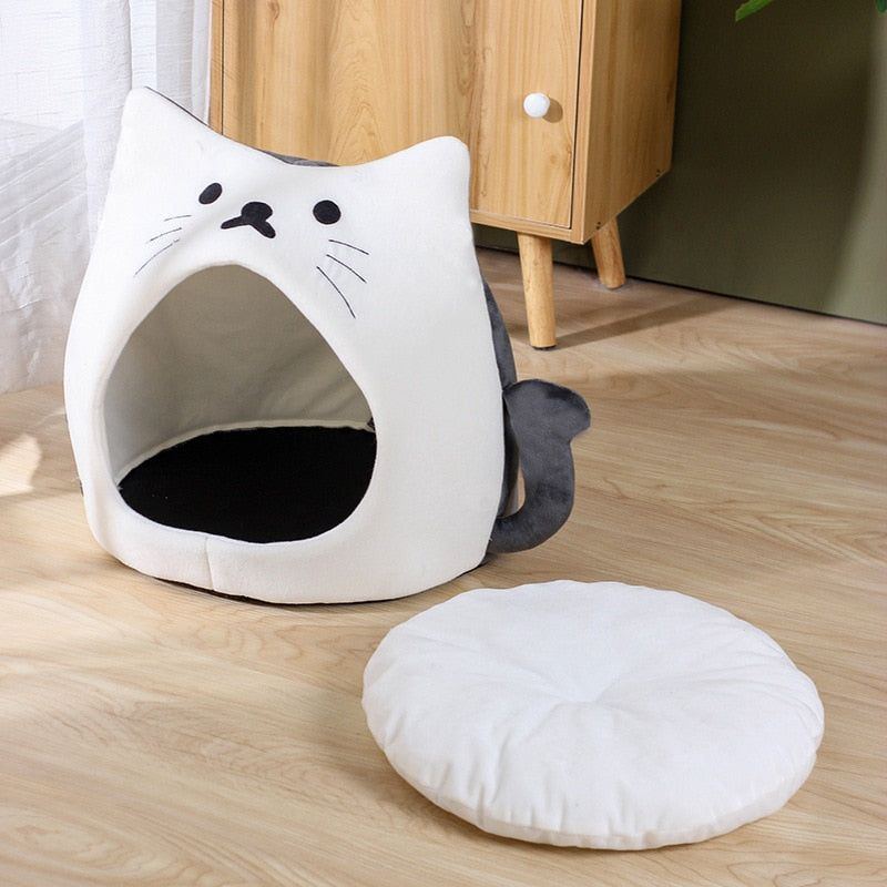 New Deep Sleep Comfort In Winter Cat Bed Iittle Mat Basket Small Dog House Products Pets Tent Cozy Cave Nest Indoor Cama Gato - Jointcorp