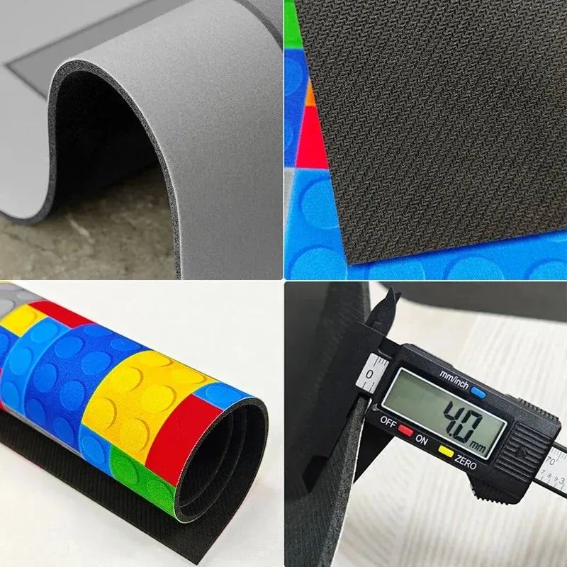 Kitchen Carpet L-Shape Floor Mat Non-slip Area Rug Absorbent Foot Mats Water-absorbent Quick-drying Alfombra De Cocina 주방 카펫