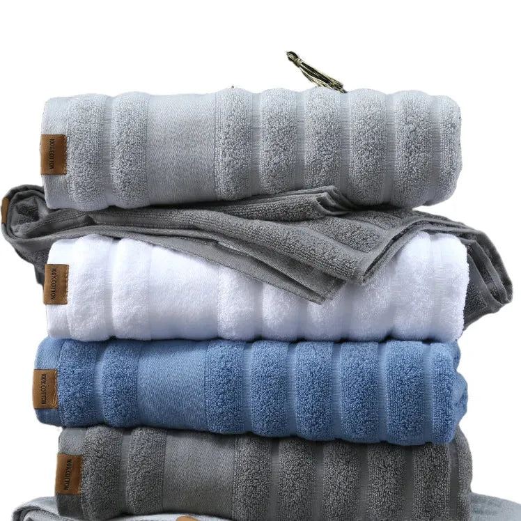 100% Cotton Shower Towels Bath Towel for Adults High Absorbent Home Hotel Pure Thick Towels Bathroom Bath Towel White