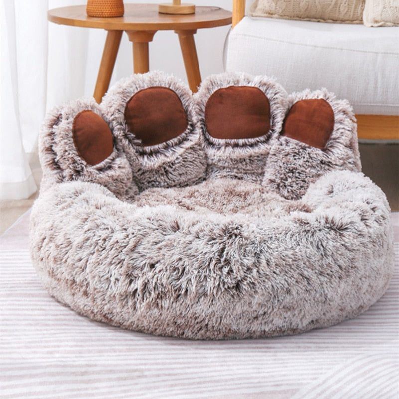 Warm Kennel Pet Bear Paw Shape House Small Dog bed Teddy Kennel 5-15KG Removable and Washable cat bed - Jointcorp