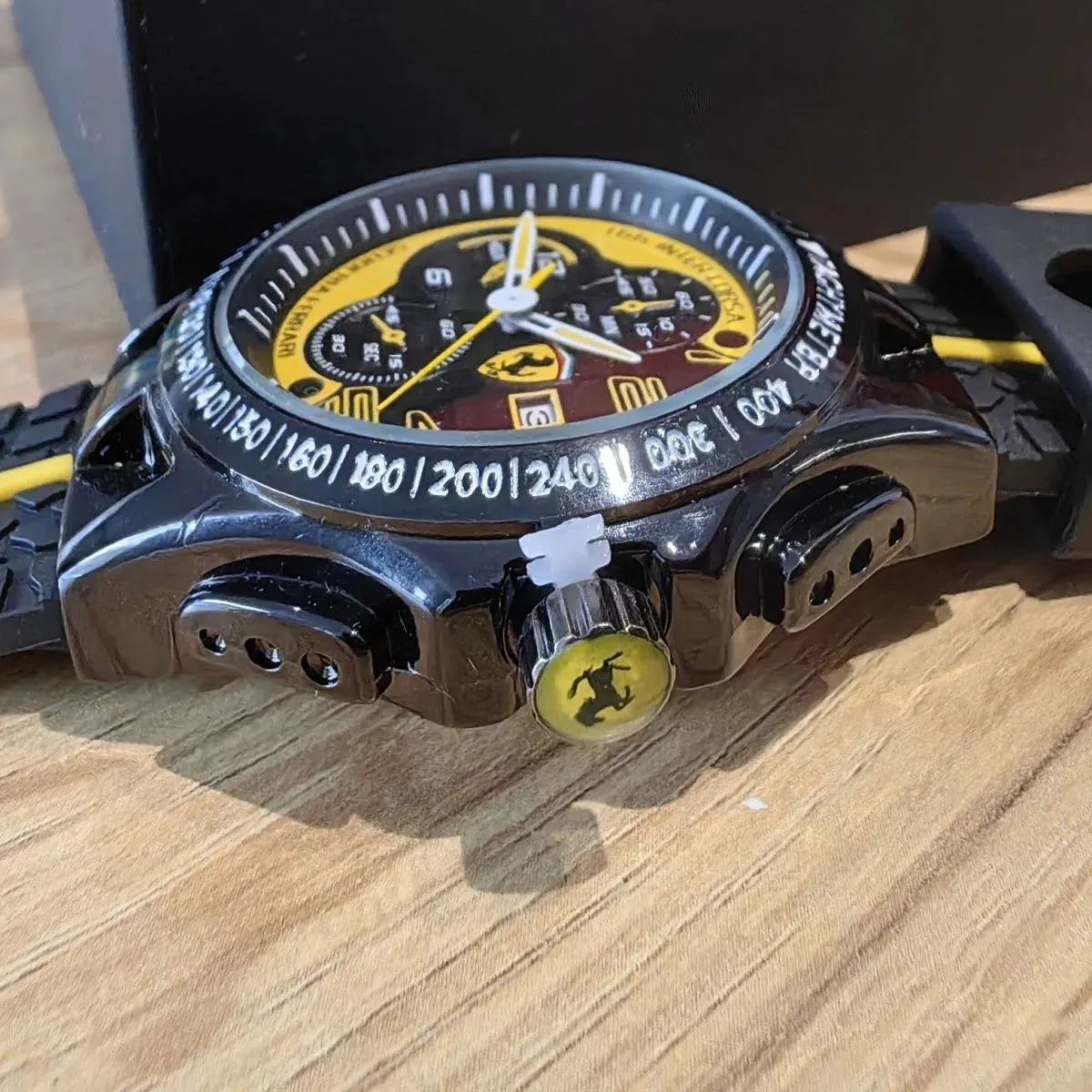 Ferraris watch classic yellow supercar pointer