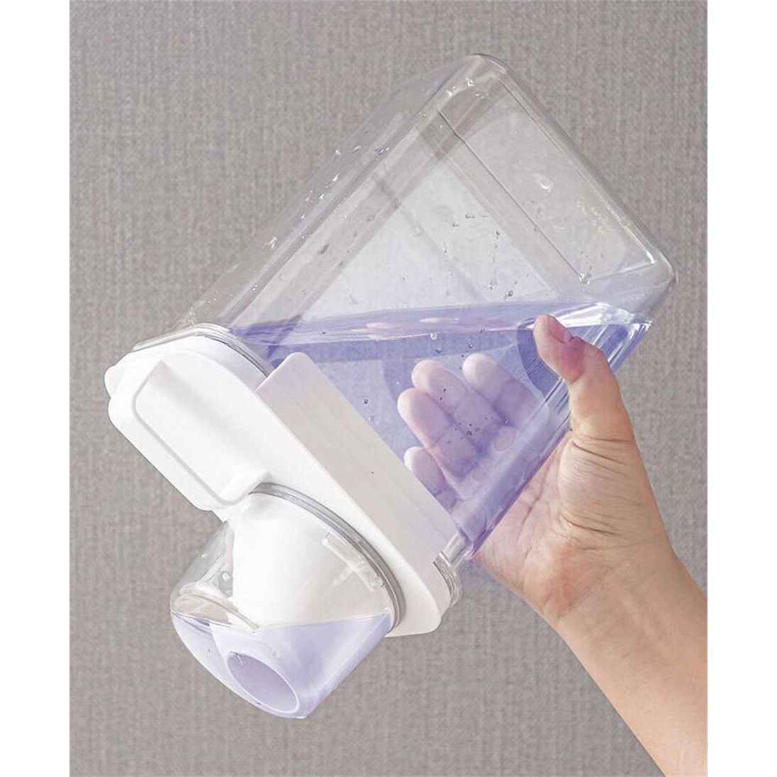 Airtight Laundry Detergent Dispenser Powder Storage Box Clear Washing Powder Liquid Container with Lids Jar