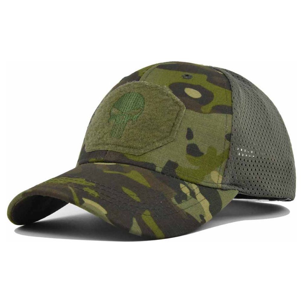 Military Baseball Caps Multicolor Camouflage Breathable Sun Visor Mesh Outdoor - Jointcorp