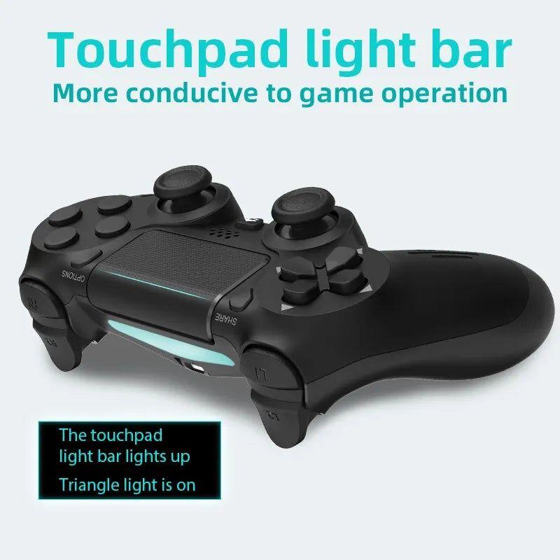 Bluetooth-Compatible Game Controller for PS4/Slim/Pro Wireless Gamepad For PC Dual Vibration Joystick For IOS/Android
