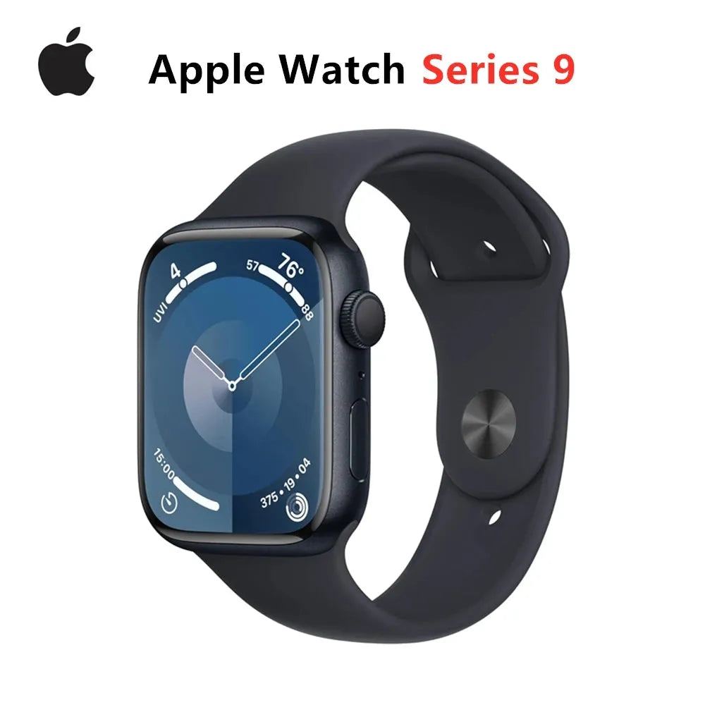 Apple Watch Series 9 (41mm/45mm) GPS Apple Watch S9 Aluminum Case with Sport Band iOS Smart Watch