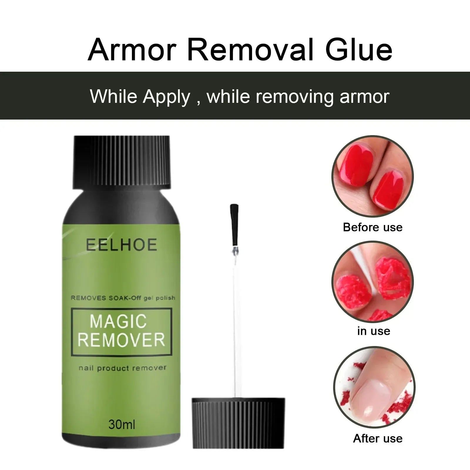 10/15/30/50ML Magic Remover Nail Polish Fast Clean UV Soak Off Layer Semi-permanet Manicure Nails Art Removal Acrylic Gel Tools