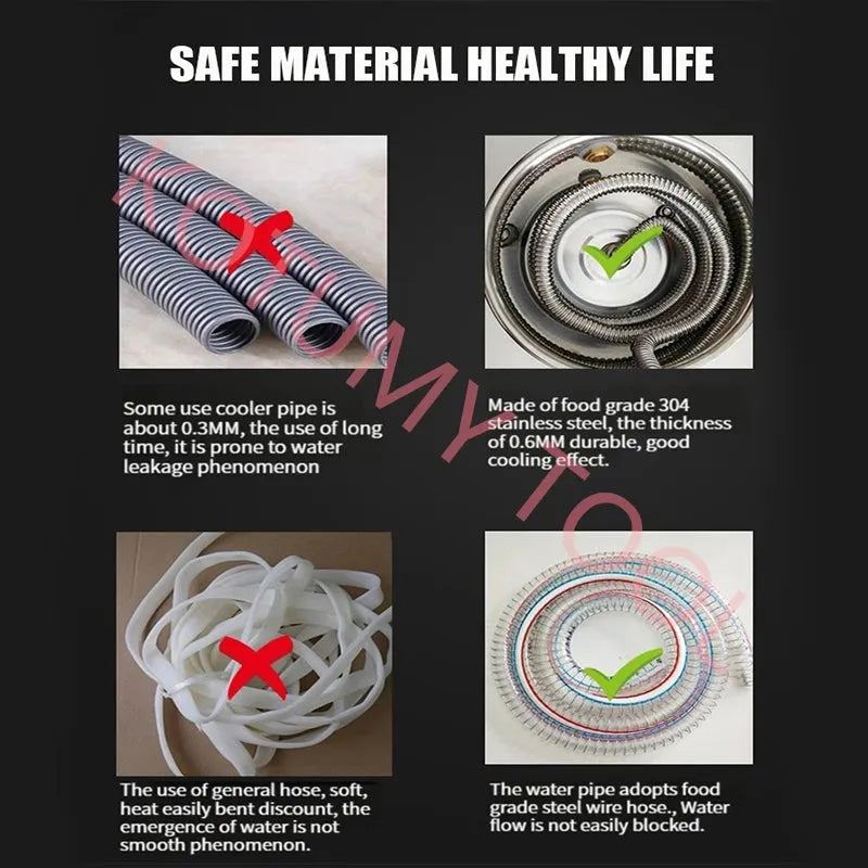 10L Water Alcohol Distiller Stainless Steel DIY Moonshine Equipment for Whisky Wine Still Home Brewing Kit