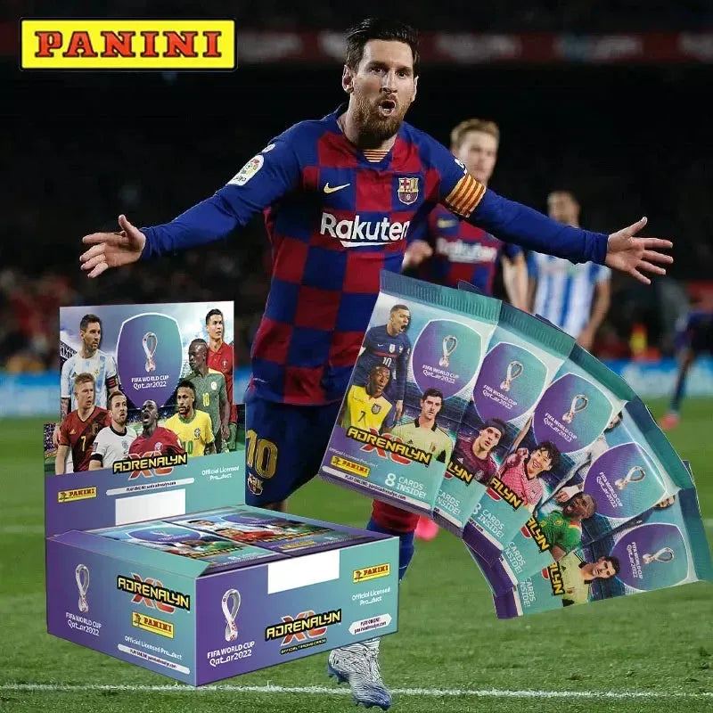 PANINI 2022 Qatar World Cup Football Star Card Box Soccer Star Collection Messi Ronaldo Footballer Limited Fan Cards Box Set