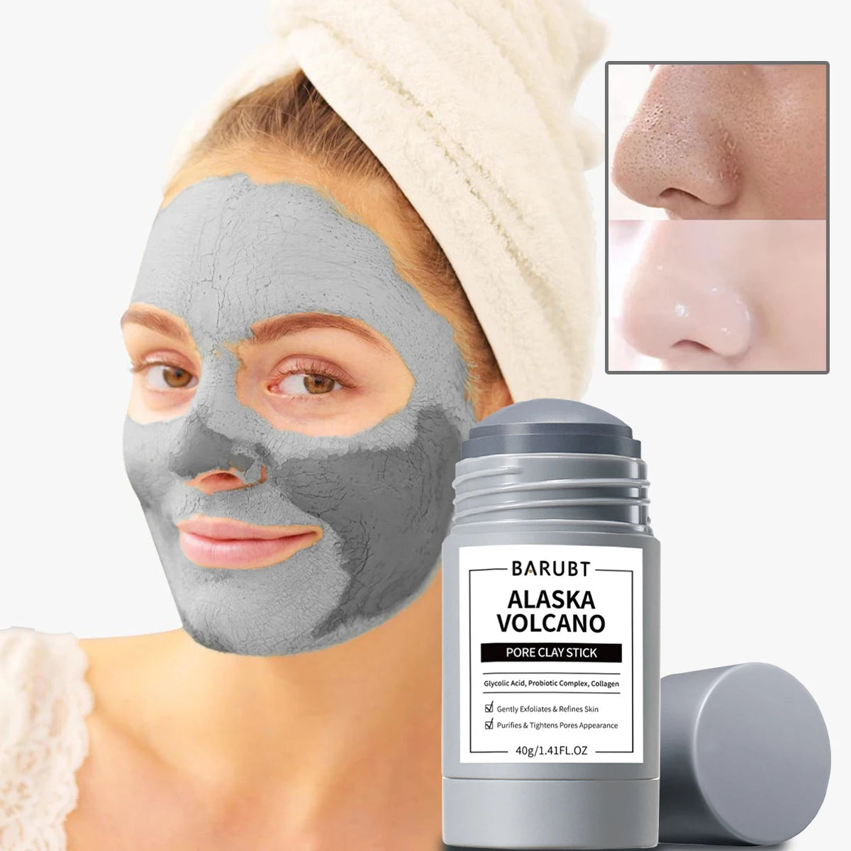 Original Facial Remove Blackhead Mugwort Solid Mask Clean Pores Treat Acne Blemish Black Dots Korean Skin Care Cosmetics Gift