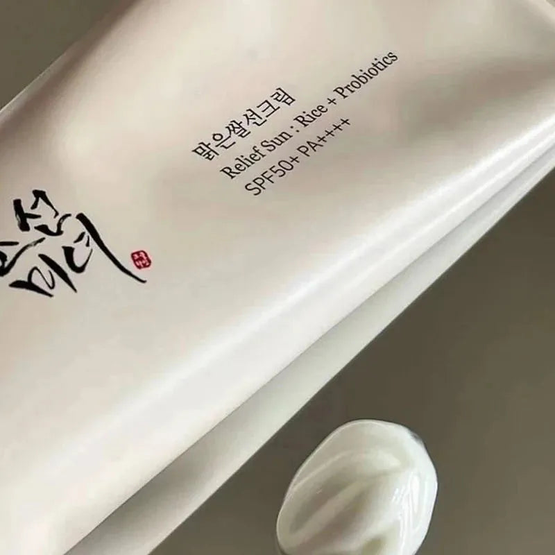 Korean Rice Probiotic Sunscreen Mild High Sun Protection Moisturizing Skin Sun Lotion Oil Control For Sensitive Care Skin Cream