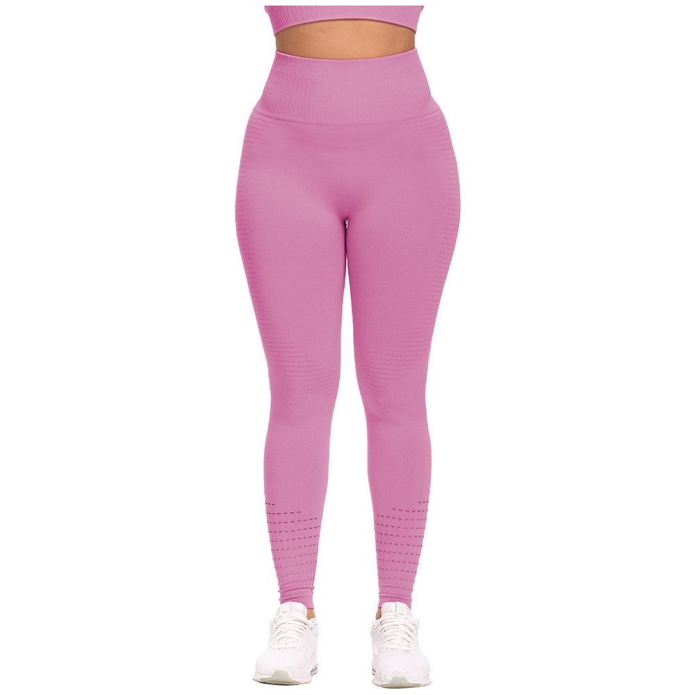 Gym Yoga Leggings High Waist Seamless Leggings Jogging Running Pants Women Workout Breathable Fitness Clothing Yoga Pants - Jointcorp