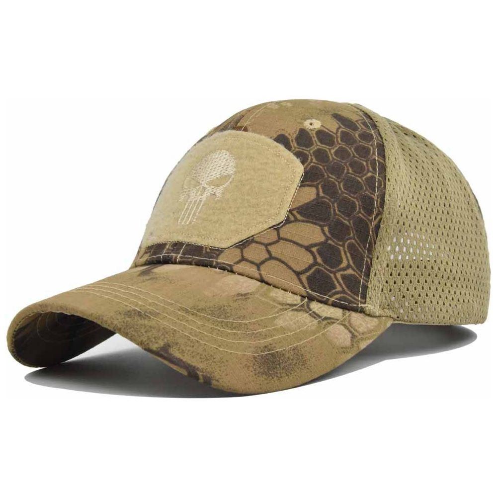 Military Baseball Caps Multicolor Camouflage Breathable Sun Visor Mesh Outdoor - Jointcorp