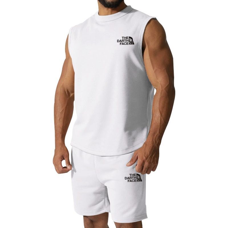 Sports Oversized Suit Short Sleeve T-shirt Suit Men's Clothing Casual Fashion Sportswear 2-piece Set