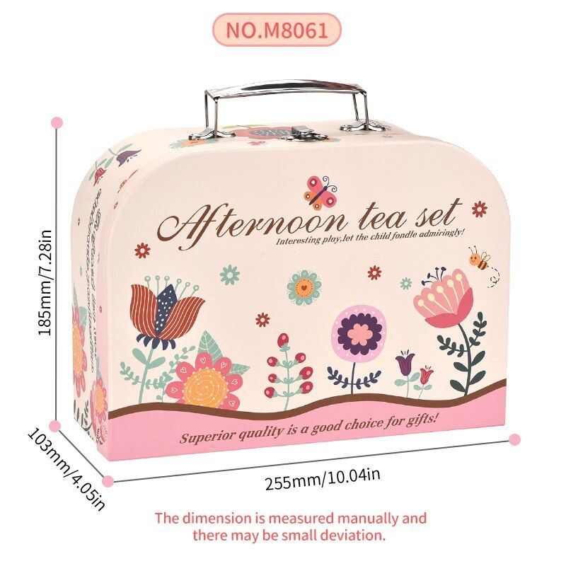 Toy Tea Set for Little Girls.Tea Party Set Toys for Kids Girls Pretend Play Snack Toy.Toddler Afternoon Tea Sets Toys